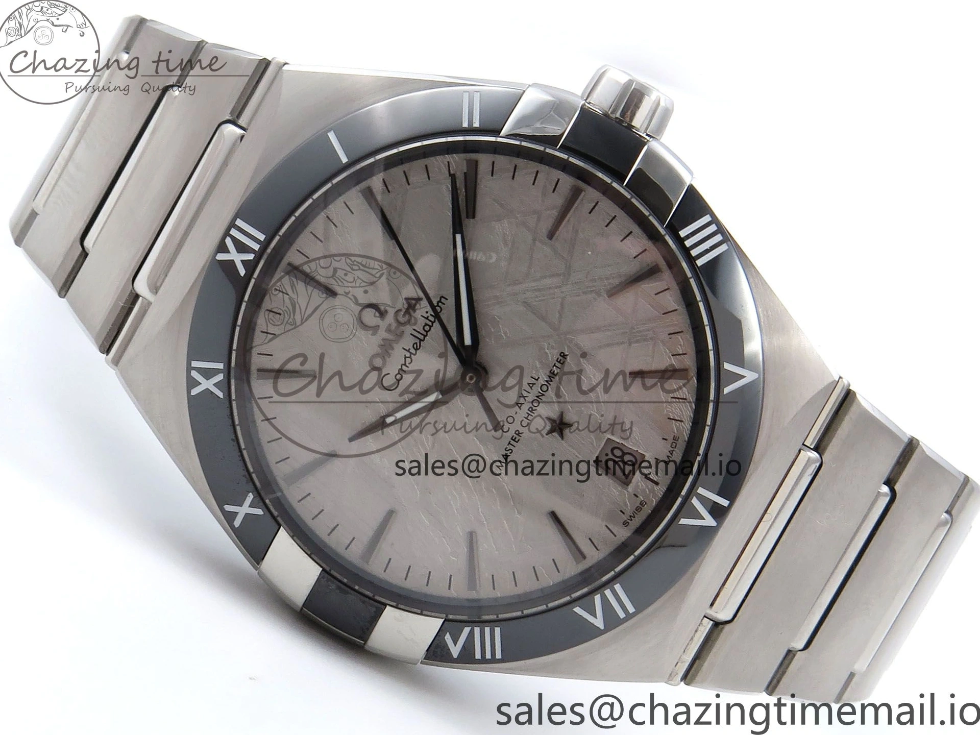0224 Constellation 41mm SS ASWF 1:1 Best Edition Gray Dial on SS Bracelet A Breathable 7696